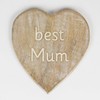 Sass & Belle Best Mum and Best Dad Wooden Carved