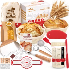 Sourdough Starter Kit, Sourdough Bread Baking Supplies, Sourdough Kit Home and Kitchen, Sourdough Starter Jar, Sourdough Jar, Bread Proofing Basket, Sourdough Bread Basket, Sour Dough Kit Tools