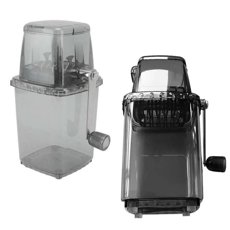 Portable Ice Crusher 1.25L Hand Cranked DIY Manual Shaved Ice