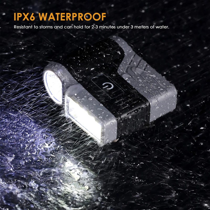 XLENTGEN LED Clip-on Cap Lights USB Rechargeable Hands Free Hat