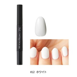 Removable Gel Nails Color Gel OMD Charm Stick Gel Approx 2.5g #12 White Removable Peel Off All-in-One Base Soak Off Pedicure Domestic Made Self Salon Art