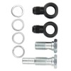 Transmission Oil Cooler Banjo Fitting Kit AN6x1/4NPSM Aluminum Alloy for