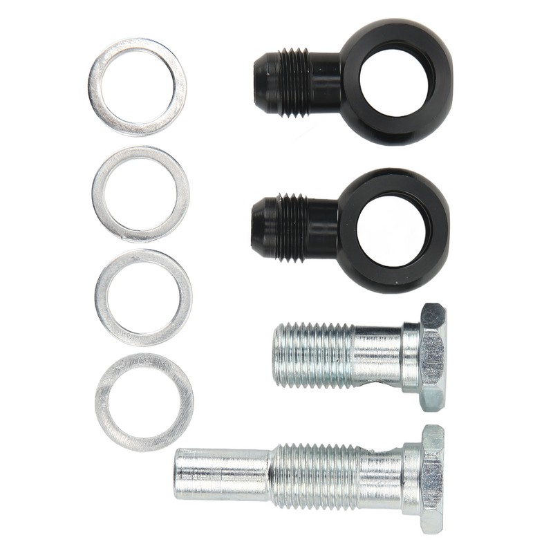 Transmission Oil Cooler Banjo Fitting Kit AN6x1/4NPSM Aluminum Alloy for