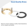 uxcell 2Sets Female Thread Hex Lock Nut M32 x 1.5