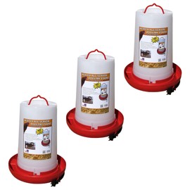 Farm Innovators Farm Innovators 3 Pack Heated Chicken Waterer, Poultry Water Fountain, 3 Gallon
