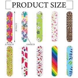 Sumind 100 Pack Nail Files Double Sided Emery Boards Manicure Tools (3.54 x 0.79 x 0.16inch)
