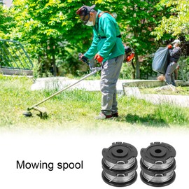 LEMLIT Strimmer Spool Line,4-Pack Autofeed Nylon Spools for Bosch EasyGrassCut 18 23 26 - Replacement String Trimmer Line (Φ1.65mm x 4.9m) - Fits ART 23 SL 26 SL - F016800569 F016800385