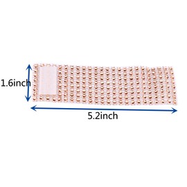MUMIAO Rhinestone Napkin Rings Napkin Mesh Wedding Adornment, Napkin Holder for Banquet Birthday Wedding Party (Rose 120 Pcs)