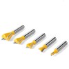 MACHSWON 5 PCS Straight Cut Router Bit Set Milling Cutter