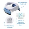 Potette Plus 2-in-1, Folding Travel Potty & Toilet Trainer Seat,
