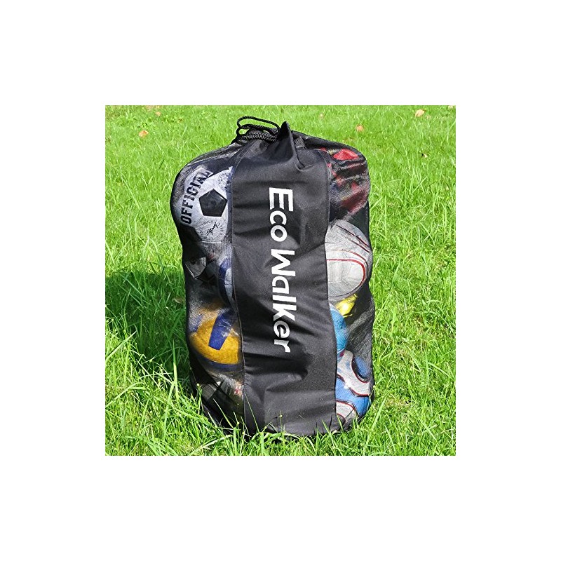 Eco Walker Ball Bag Holds 16 Pieces Footballs, Durable Mesh