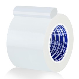 ZOMPAGO Heavy-Duty White Duct Tape - 2.4in x164FT,Strong Waterproof Adhesive & UV-Resistant,No Residue,Home Repair Tape,Industrial Packaging,Carpet Tape,Outdoor Use,DIY Projects,All-Weather Duct Tape