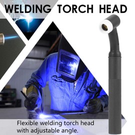 WP-17F SR-17F TIG Welding Torch Head Body, Tig Torch, Flexible Head Welding Torch, 150Amp Air Cooled, Tig Welding Accessory