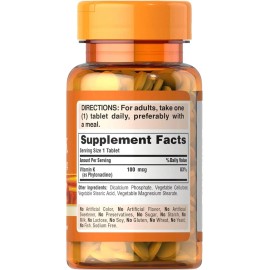 Puritan's Pride Vitamin K 100 Mcg Supports Bone and Joint Health, 100 Tablets