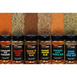 Steven Raichlen USA 3 Pack BBQ Grill Spices - GIFT BOX - American Barbecue Spice Rub Sampler Pack for Meat, Poultry, Fish