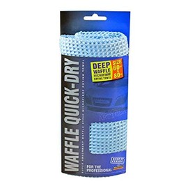 Microfibre Waffle Weave Drying Towel, Car Cleaning/Detailing Quick Dry Cloth LARGE SIZE (60cm x 80cm)