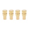 Akozon Automatic Tyre Emptyer, 4 Pieces Brass Tyre Valve Core