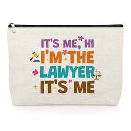 Lawyer Gifts for Women Makeup Bag Lawyer Appreciation Gifts for Paralegal Attorney Judge Legal Assistant Prosecutor Legal Practitioner Cosmetic Bag Graduation Christmas Birthday Present Travel Pouch