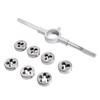 sourcing map 8pcs Round Die Stock Handle Wrench Set, M3