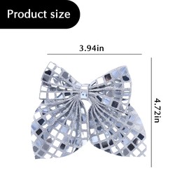 Sparkly Glitter Hair Clips Bow Hair Accessories for Women Girls