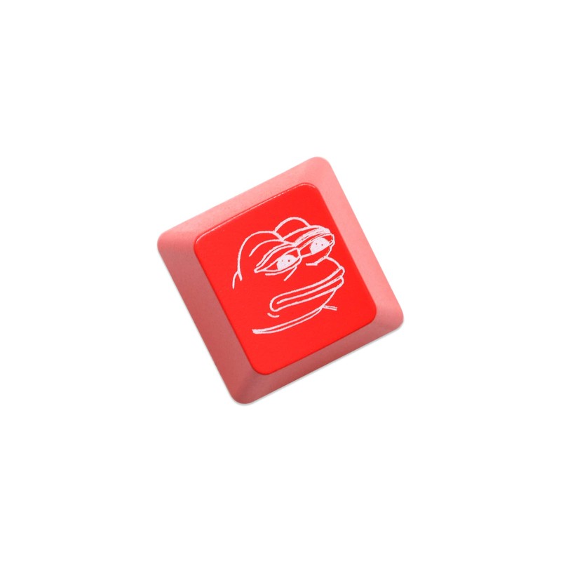 KPREPUBLIC Novelty Shine Through Keycaps ABS Etched Back lit Black