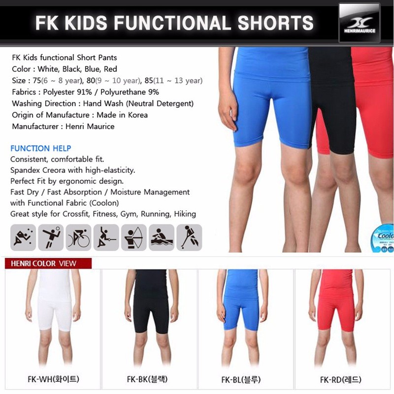 Henri maurice Kids Pantalones Cortos de compresión Ropa Interior Youth