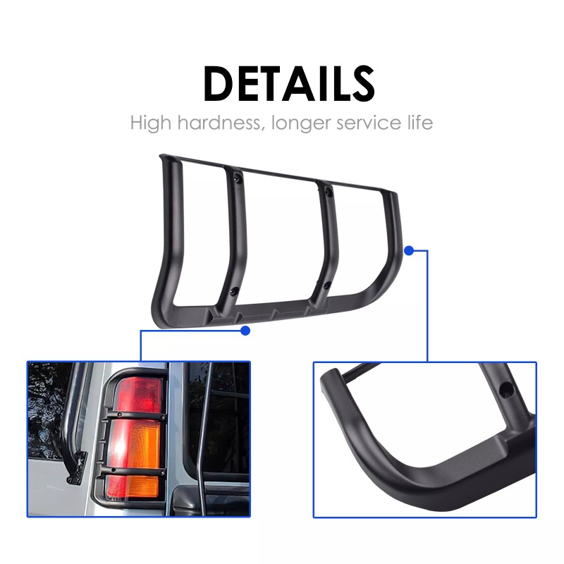 Feiteplus Land Rover Rear Tail Light Lamp Guards Set Pair