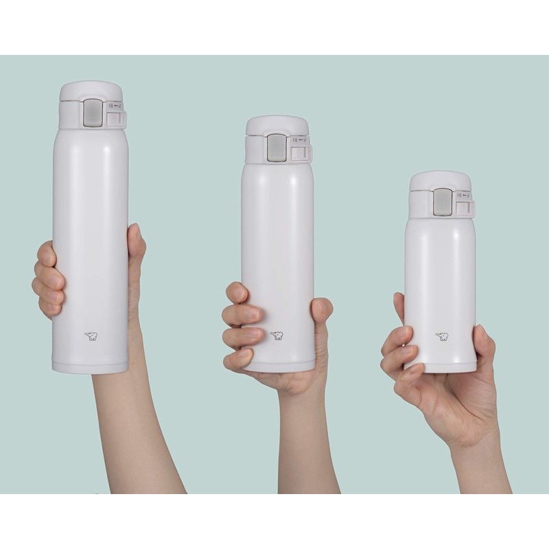 Zojirushi SMSR60EWA Stainless Mug, 20-Ounce, White