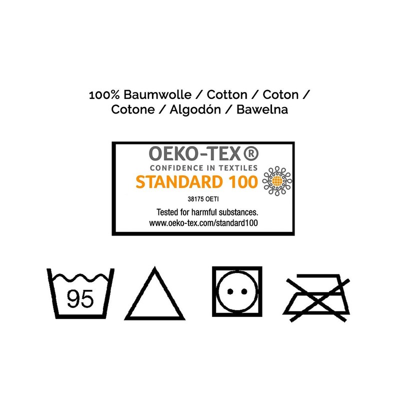 Zollner Fitted Sheet 100 x 200 cm 100% Cotton 145
