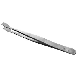 Stainless Steel Bent Spade-Tip Stamp Tongs Stamp Tweezers Philately Collector Tools,Used for GEM Jewellery Making,DIY Craft,Precision Work and Hobbies