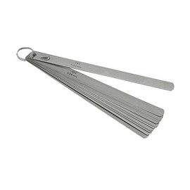 HELIOS-PREISSER 0606172 Feeler Gauges 20 Sheets 300 x 13 mm 0.05-1 mm