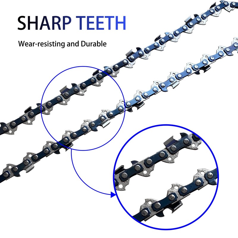 Opuladuo 2PC 14 Inch Chainsaw Chain for WORX WG305.1 WG305,