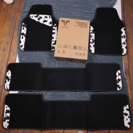 COW CAR Waterproof Universal 3 Row Car Floor Mats, Cow Print Car Mats Fit for SU
