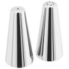 Stellar Large Salt and Pepper Pair, Stainless Steel, Silver