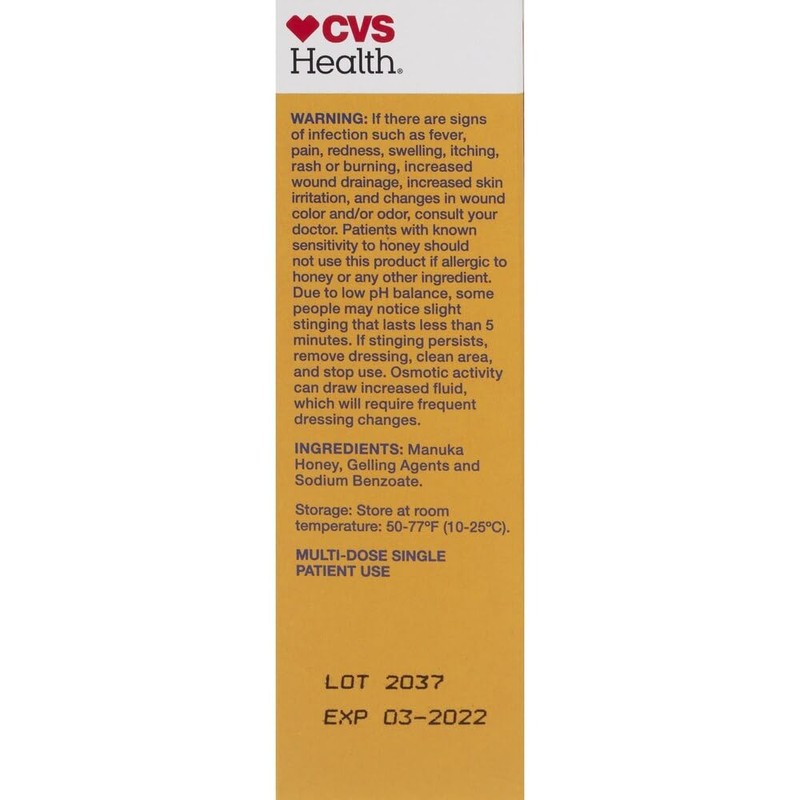 Manuka Honey Wound Gel NET WT 0.5 FL OZ (1