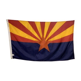 5x8' State of Arizona Flag - All Weather Nylon & Reinforced Fly End Stitching - Made in USA (5x8')