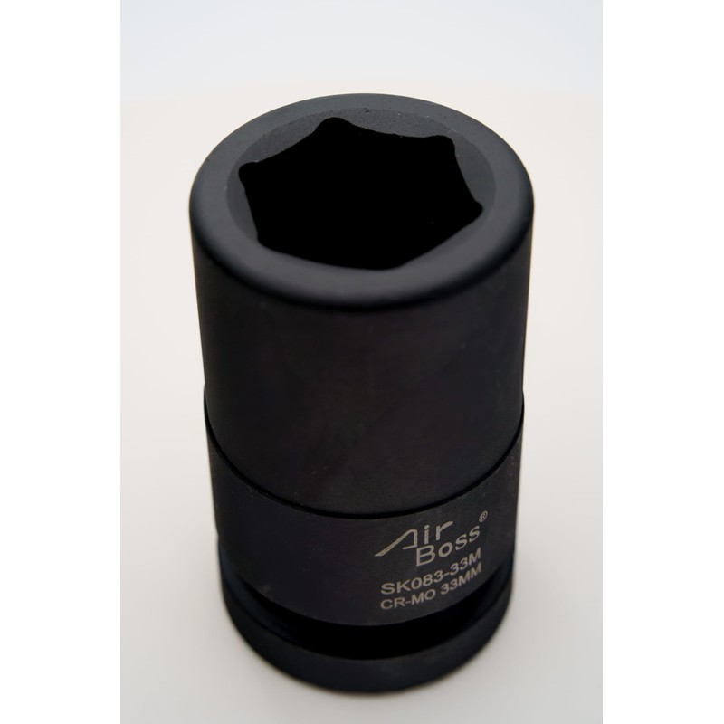 AirBoss 33MM 1" Drive CR-MO Steel DEEP 6 Point, Radius
