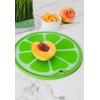 Dexas Citrus Slice Cutting Board/Serving Board 9 inches, Lime
