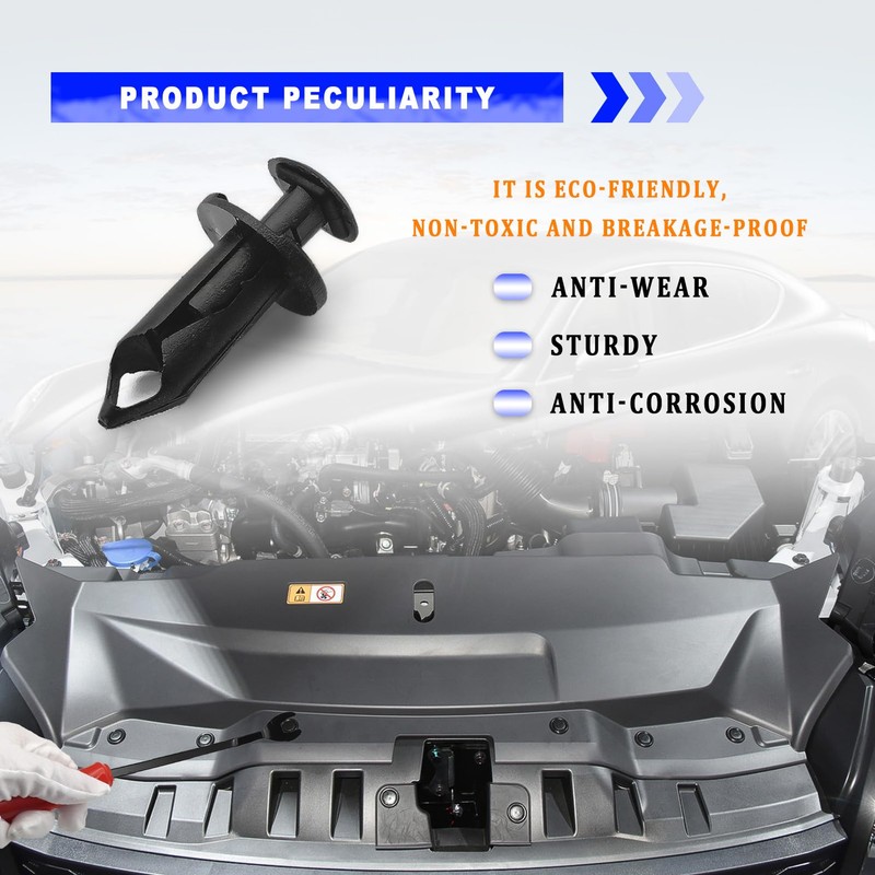 ATV UTV Fender Push Clips for Honda Rancher Foreman Rubicon