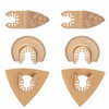 6PCS Hard Alloy Saw Blades Multifunctional Oscillating Saw Blades Tool