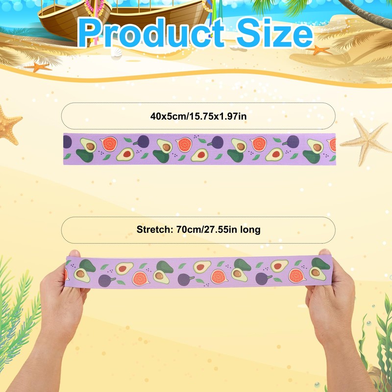 10pcs Towel Bands for Beach Chairs, Elastic Towel Clips for