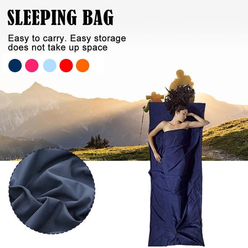 Smooth Silky Sleeping Bag Liner for Camping Hiking Hostel Travel