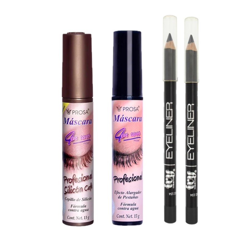 Kit Mascara de pestañas Prosa Profesional Café y Negra con