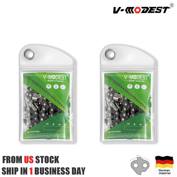 V-MODEST 2PACK 16" Chainsaw Chain For GREENWORKS CS60L252 60V Full