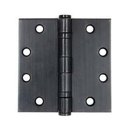Hinge Outlet Oil Rubbed Bronze Commercial Door Hinges Ball Bearing, 4 Inch Square, Non-Removable Pin, 2 Pack