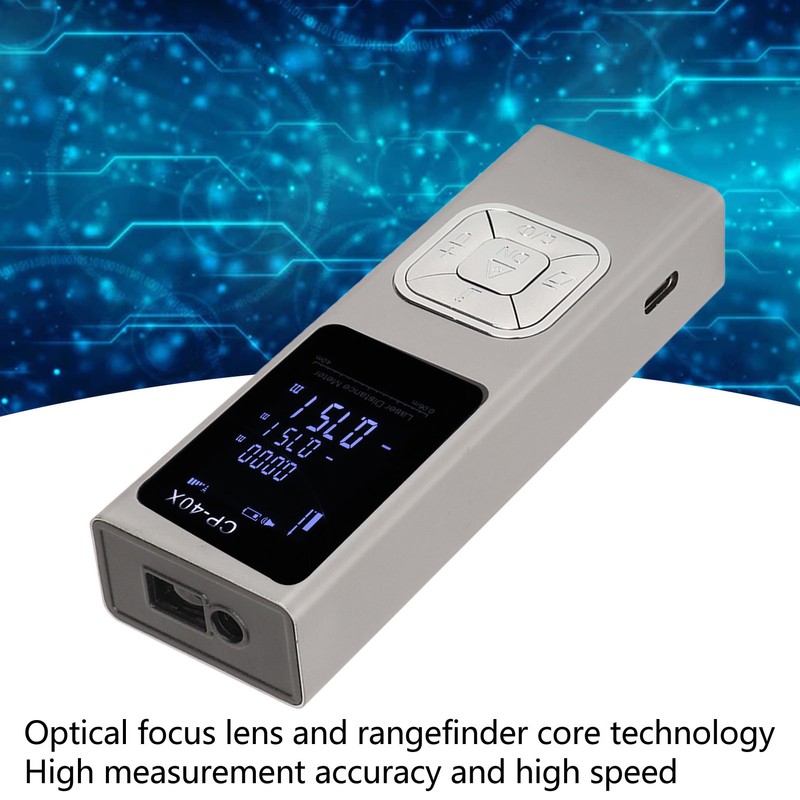 Handheld Laser Distance Meter Aluminium Alloy High Accuracy M Ft