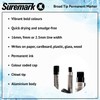 SureMark 2 x Alpha Broadtip Jumbo Permanent Marker Black