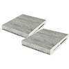 Frankberg 2x Cabin Air Filter with Activated Carbon Compatible with