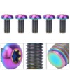 5pcs / Pack Titanium Alloy M5*12 Bicycle Water Bottle Cage