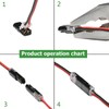 CGEAMDY 10 Pieces Quick Dual Wire Terminal Block, Double Wire